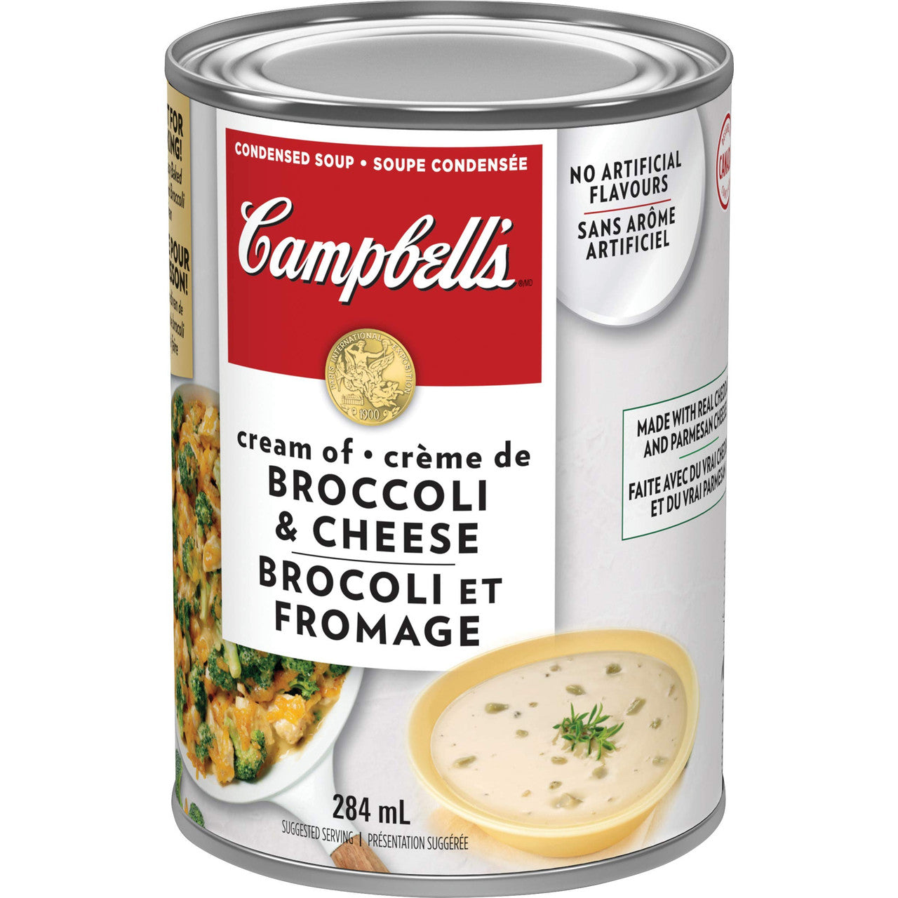 Campbell's Broccoli Cheese Soup, 284ml/9.6oz. Can Right Angle
